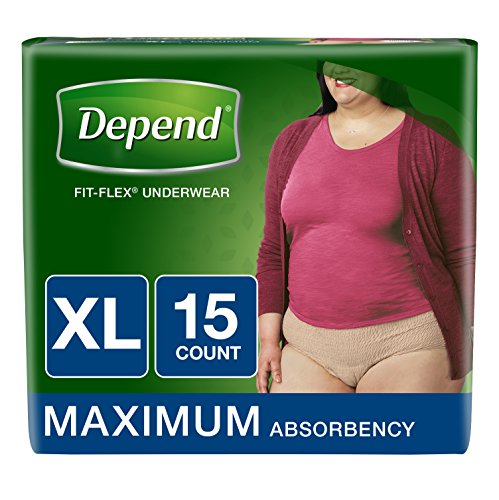 Depend Fit-flex Incontinence Underwear for Women, Maximum