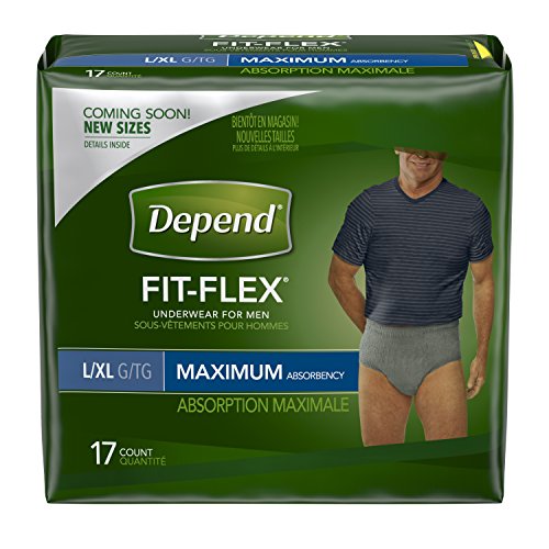 Depend FIT-Flex Incontinence Underwear for Men, Maximum Absorbency
