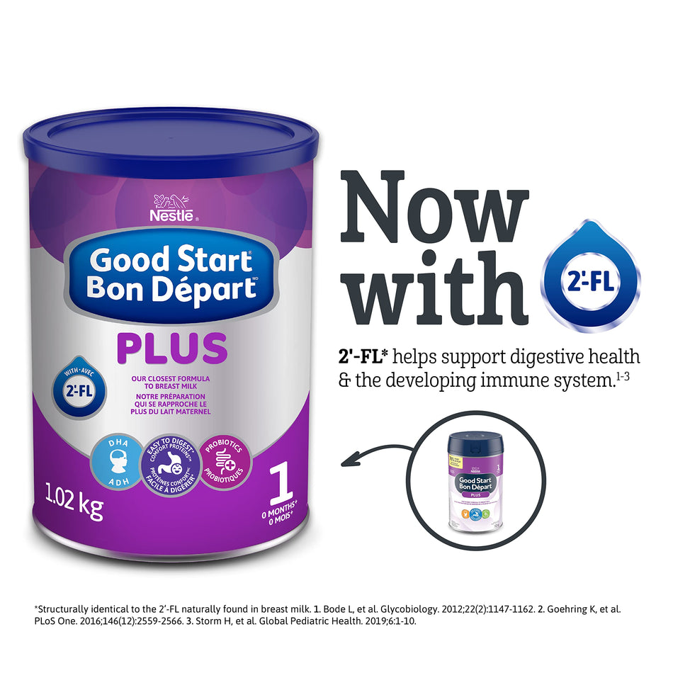 NESTLÉ GOOD START Plus 1 Baby Formula, Powder, 0+ Months, 1.02 Kg, 4 Count