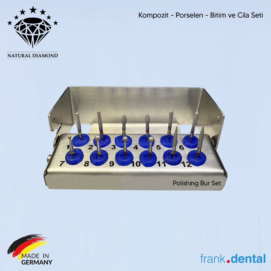 Dental Natural Diamond Bur - Composite Porcelain - Finishing and Polishing Set