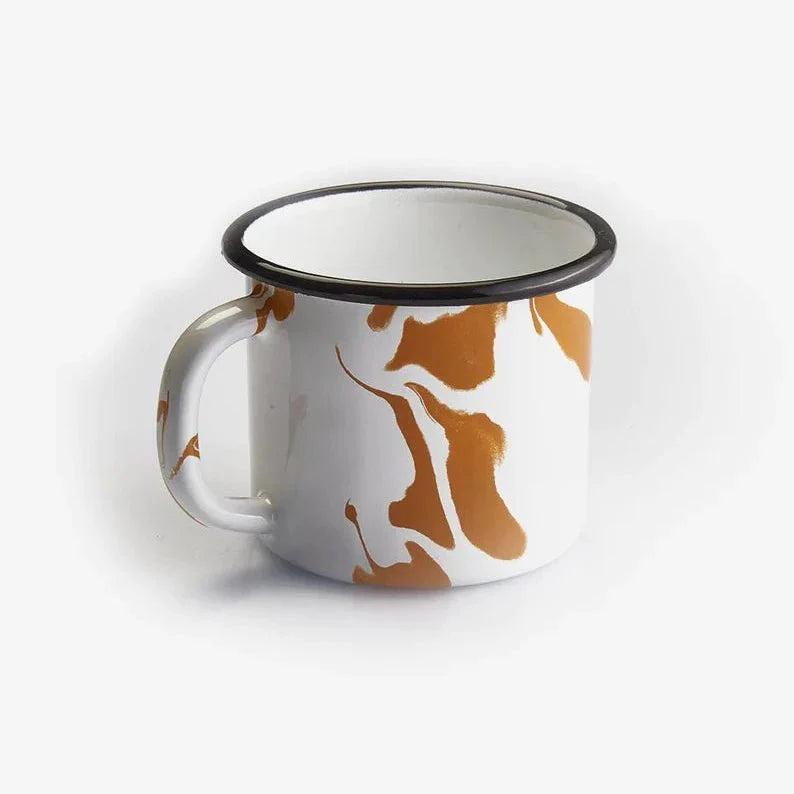 Kapka - A Little Color Mug - Enamel Vintage Look Washable Mug / Kapka