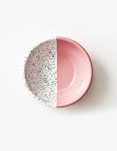 Kapka - Mind - Pop Salad Bowl - Enamel Vintage Look Washable Salad Bowl / Kapka