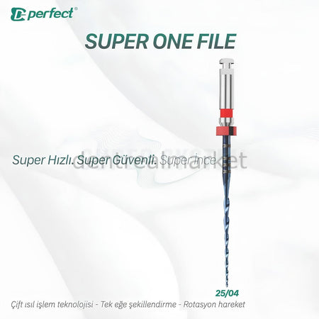 Perfect Super System Super One File 3-Piece Blister File 25/04