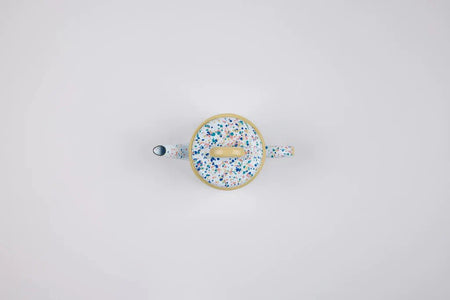 Kapka - Wonder Wheel Small Teapot - Enamel Vintage Look Washable Teapot / Kapka