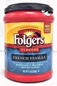 Folgers Flavors Coffee Ground, French Vanilla, 11.5 oz