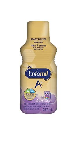 Enfamil A+ Gentlease Infant Formula Ready to Feed Bottles, 237ml, 18 pack