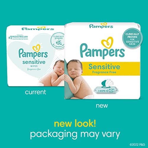 Pampers Baby Wipes Sensitive Pop-Top Hypoallergenic and Dermatologist Tested 1