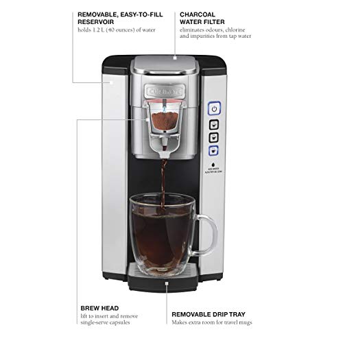 Cuisinart SS-5EC Compact Single-Serve Coffeemaker, Stainless Steel