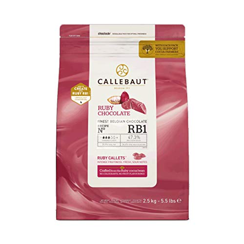 Callebaut Belgian Chocolate Callets Bundle Ruby & Gold Caramel 2 x 2.5kg