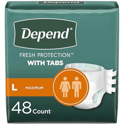 Depend Incontinence Protection with Tabs, Maximum Absorbency