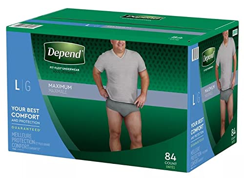 Depend Fit-Flex Large Maximum Absorbency Underwear for Men, 84 ct. Neu –  RedBay Dental