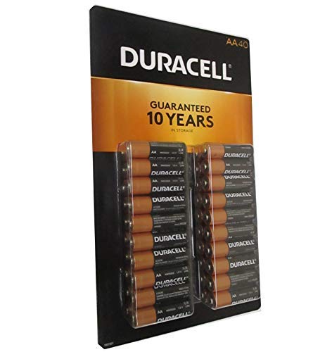 Duracell AA MN1500 Batteries, 40 Count (Gift Included)