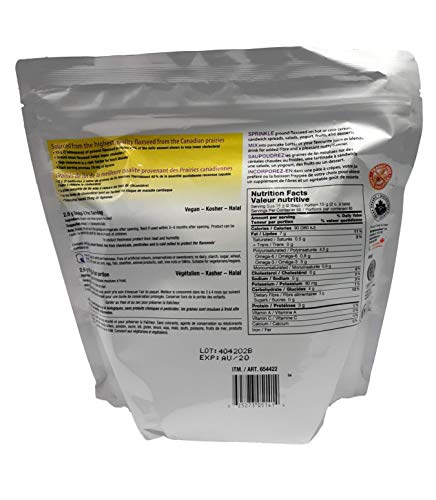 Webber Naturals Cold Milled Ground Flaxseed - Certified Organic -900g (Econo Pack)