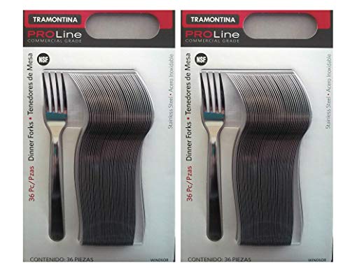 Tramontina Pro Line 36 Dinner Forks Commercial Grade Stainless Steel