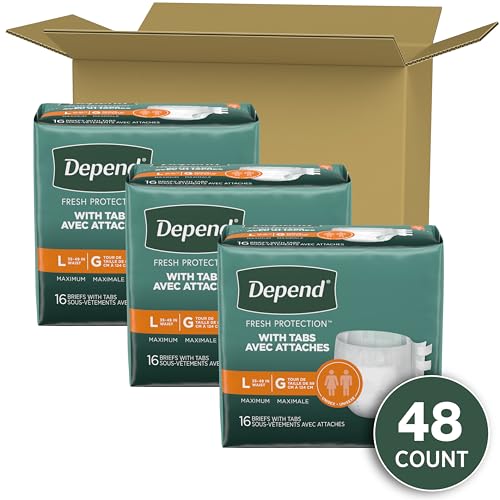 Depend Incontinence Protection with Tabs, Maximum Absorbency