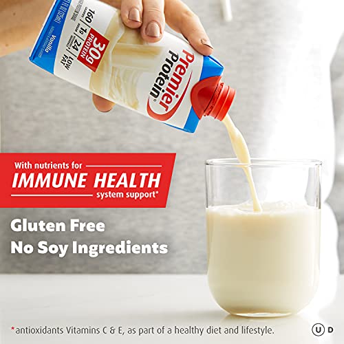Premier Protein high Protein Shake, Vanilla (11 Fl. Oz., 12 Pack), 132 Fl. Oz, 132 Ounces (511989)