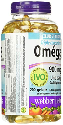 Webber Naturals Triple Strength (Omega 3) 900 Mg 200 Softgels, 200 Count