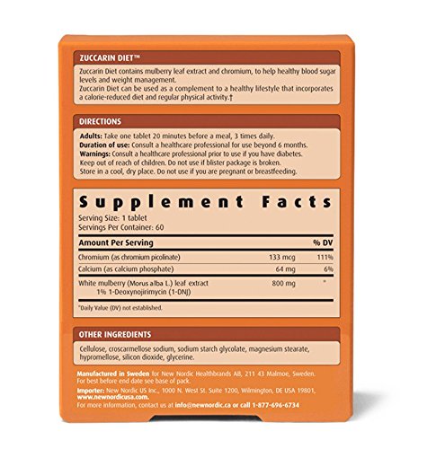 New Nordic Zuccarin Extra Strength 60 tablet