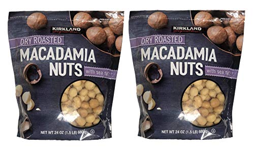 Kirkland Signature Dry Roasted Macadamia Nuts with Sea Salt, Resealable Bag