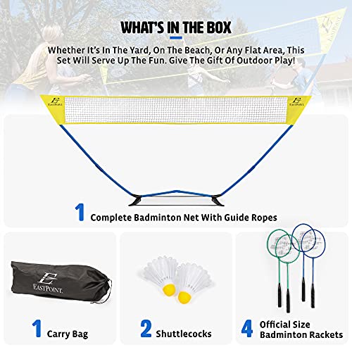 EastPoint Sports Easy Setup Badminton Set