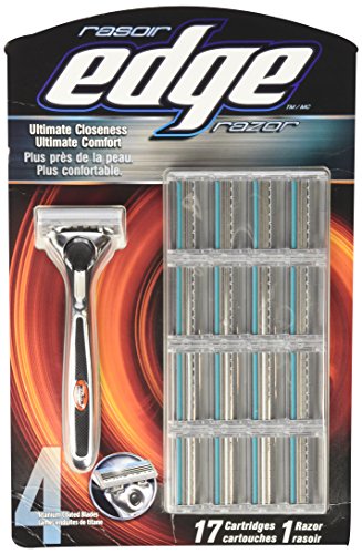 EDGE Razor + 17 Cartridges, 1 Count