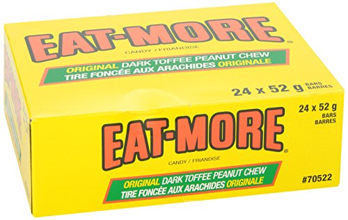 LOWNEY EAT-MORE Dark Toffee Chocolate Peanut Butter Candy, 24 Count