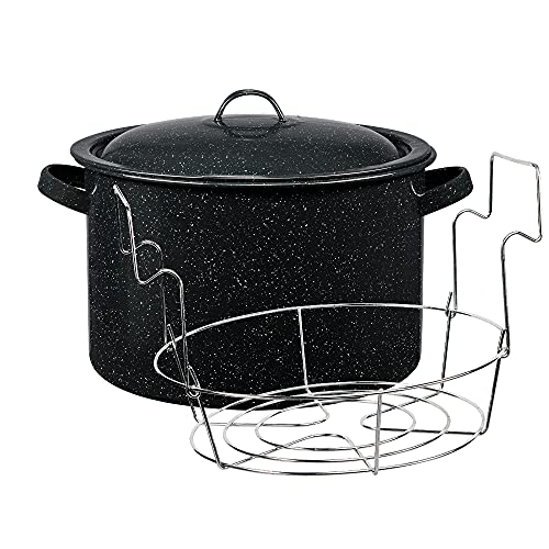 Granite Ware Covered Preserving Canner with Rack