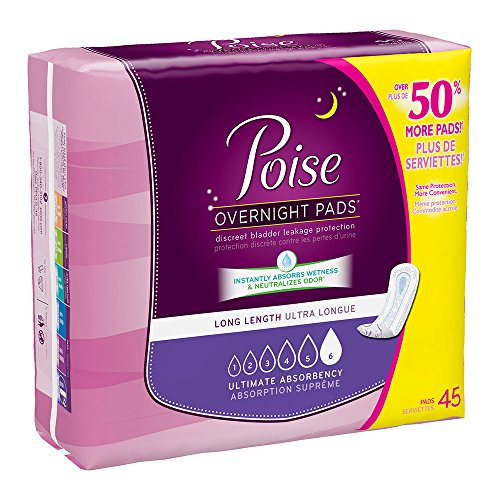 Poise Pads Ultimate Absorbency Long, Cs/90 (2/45s)