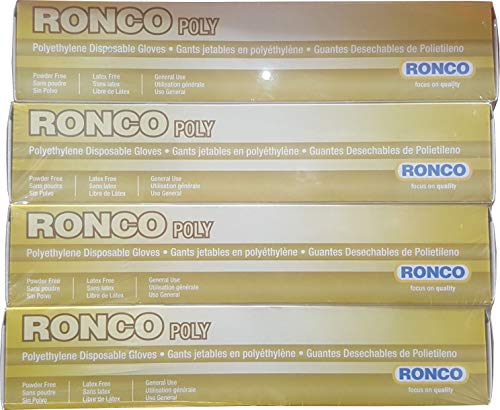 Ronco Polyethylene Gloves Extra Large (4 Pack of 500), 2000 Count