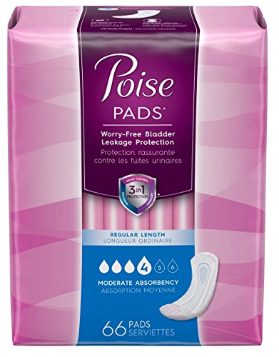 Poise Pad, Moderate Absorbency, Regular, 66ct