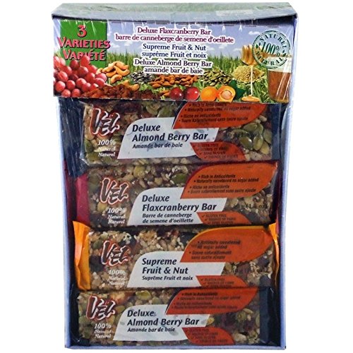 VEL Bars 100% Natural Bar Variety Pack 15 bars / 40g