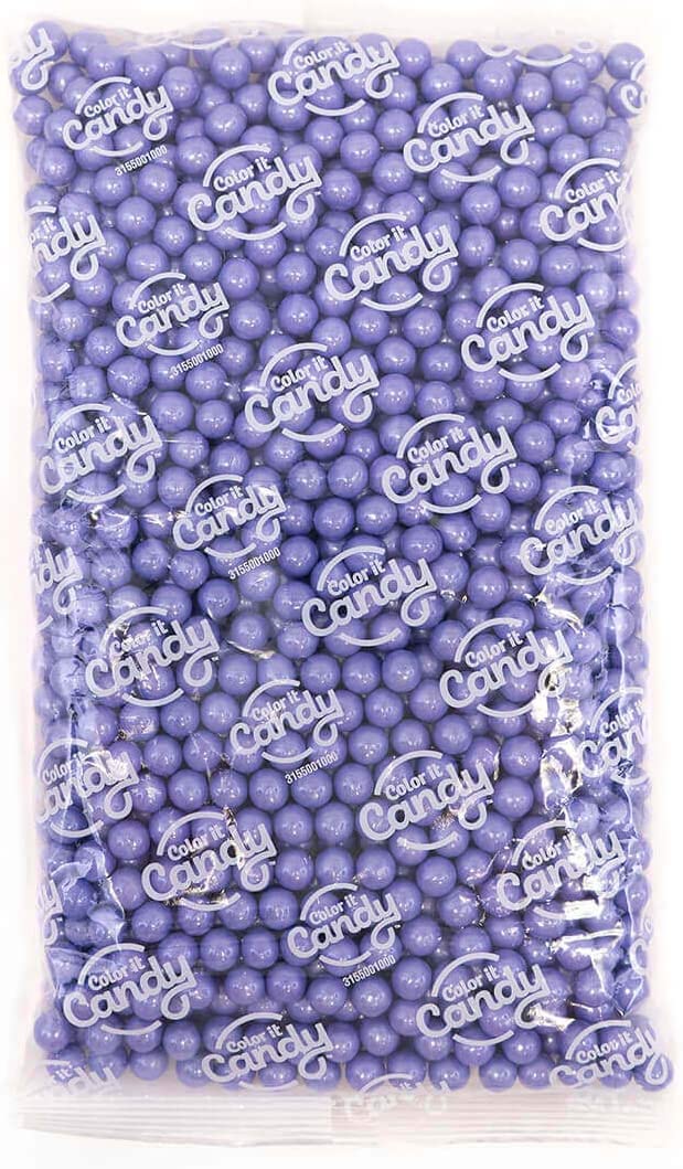 Color It Candy Shimmer Soft Blue Sixlets 2 Lb Bag - Perfect For Table Centerpieces, Weddings, Birthdays, Candy Buffets, & Party Favors.