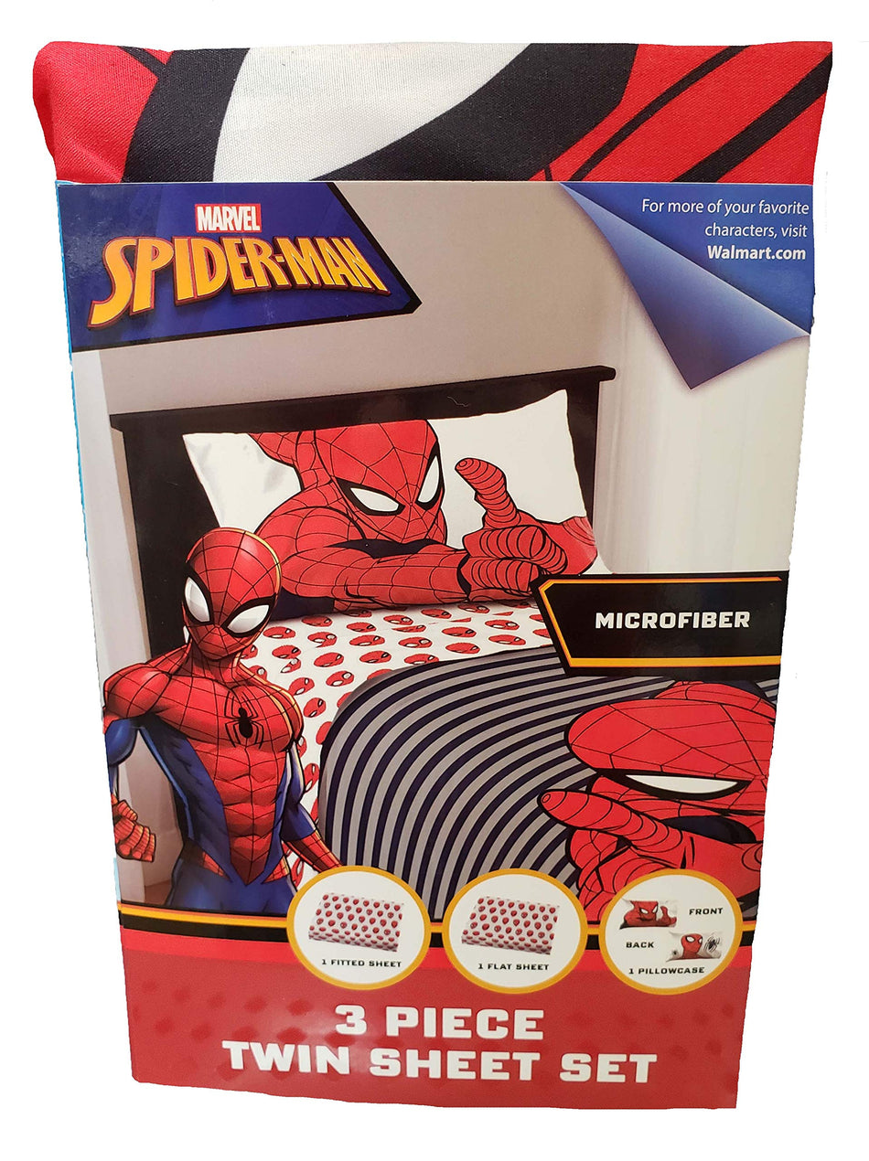 Franco Manufacturing Spider-Man 4 Piece Full Size Microfiber Sheet Set